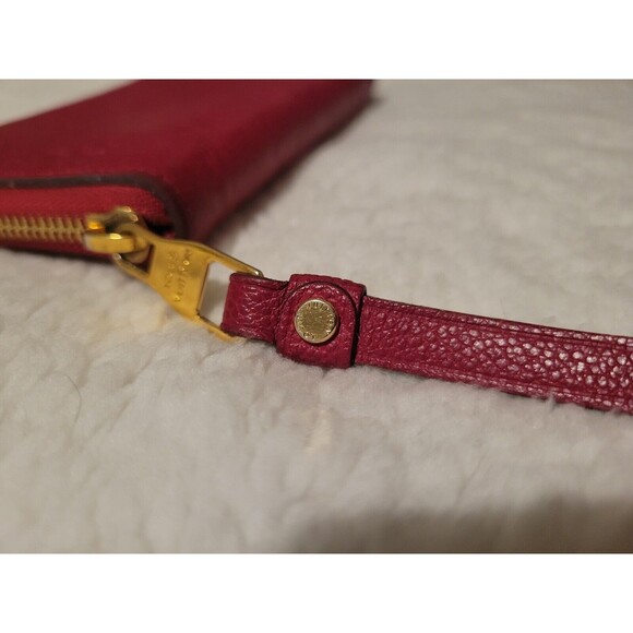 Authentic Louis Vuitton Monogram Implant Zippy Wallet Red - Picture 4 of 14